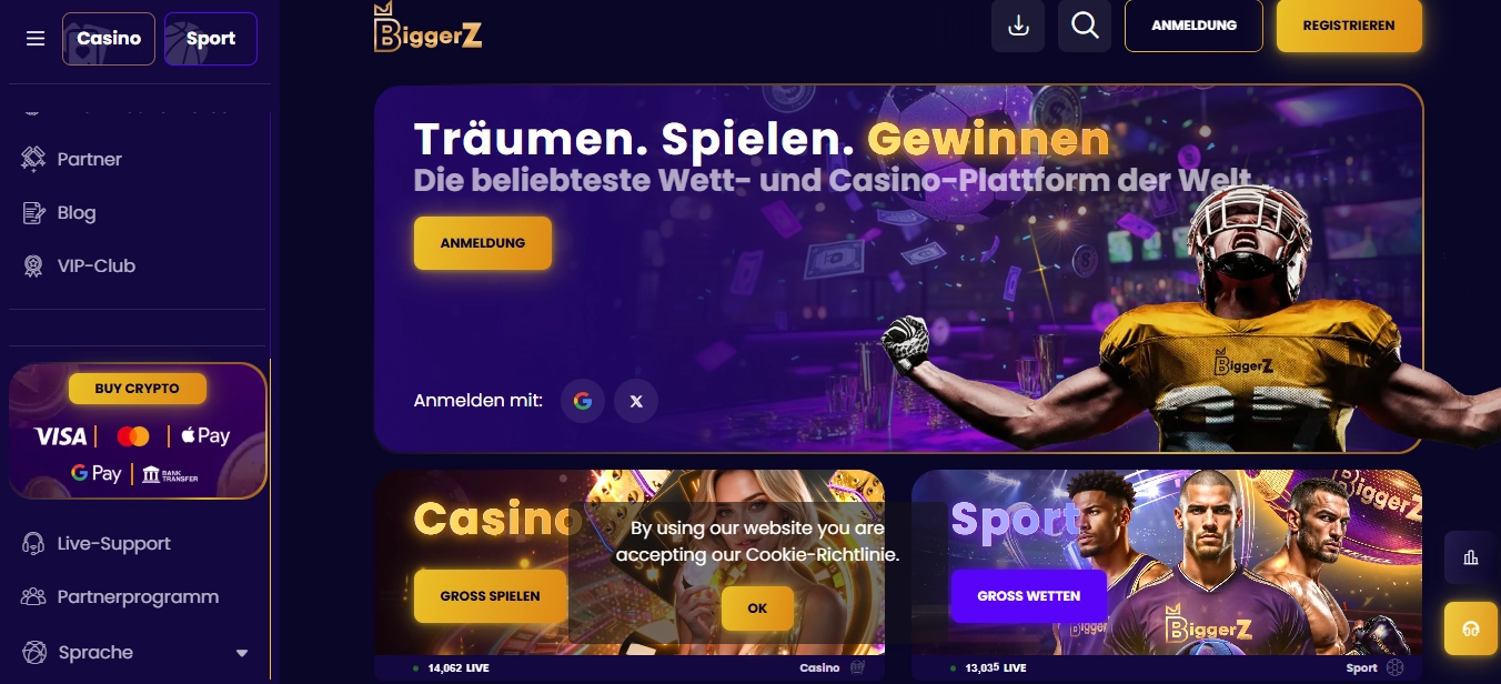 BiggerZ Online Casinos Österreich