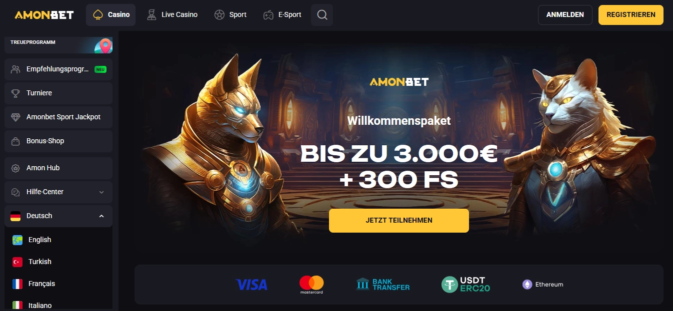 Amonbet Online Casino Österreich
