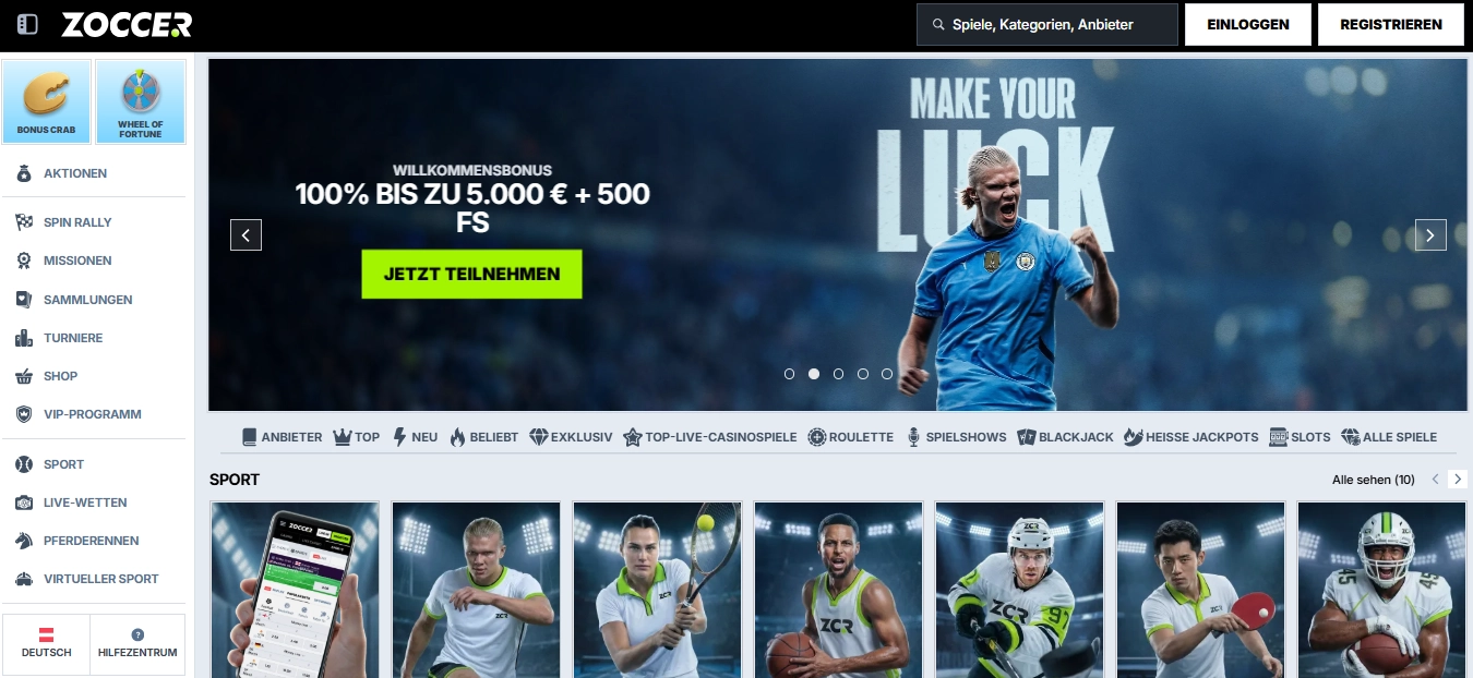 Zoccer Online Casino Österreich